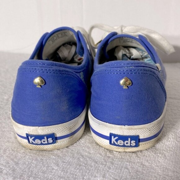 Keds For Kate Spade Blue Seahorse Lace Up Low Top Sneakers 10 - Picture 5 of 12